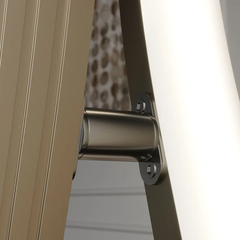 B-Ware Lucande Stehleuchte Stehlampe LED Mairia Alu Wohnzimmer dimmbar wellenförmig