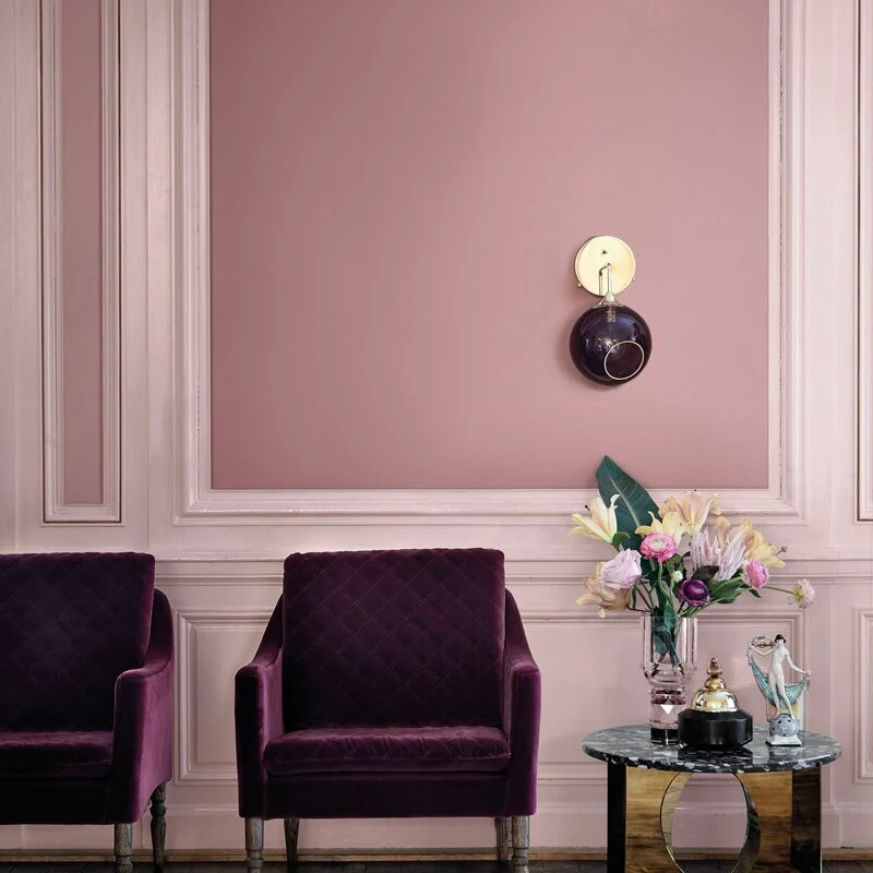 B-Ware Ballroom Wandleuchte Lampe lila/gold mundgeblasen Beleuchtung SIEHE TEXT/FOTO
