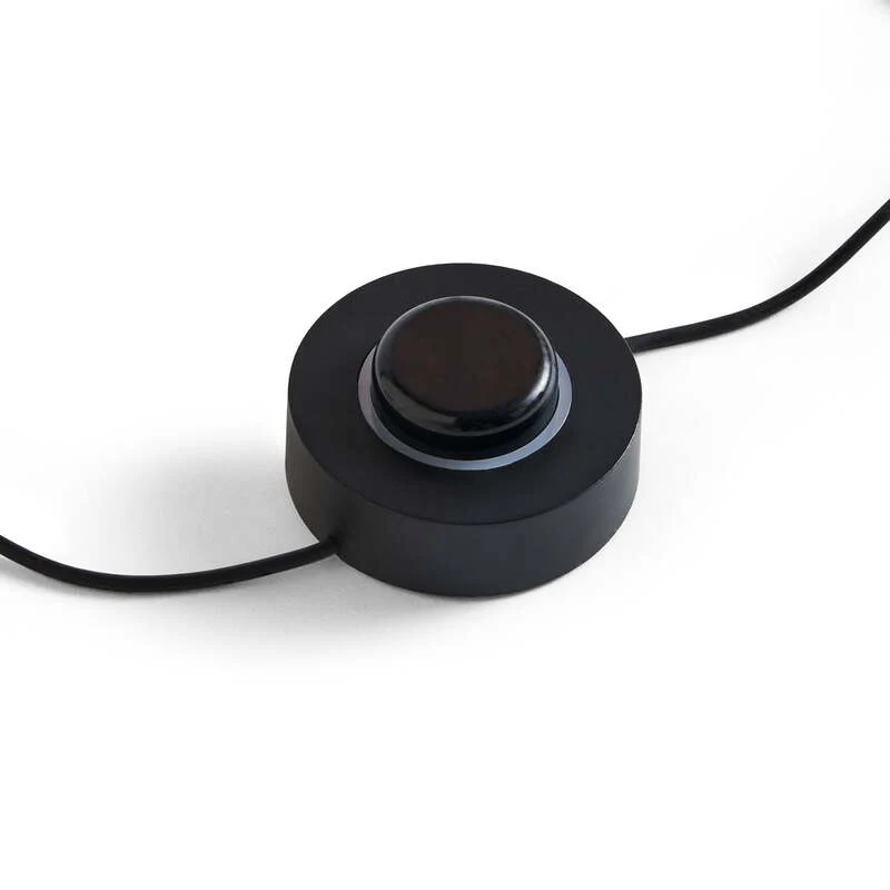 D-Ware HAY Matin Stehleuchte Lampe LED gelb Baumwollschirm Messinggestell DEFEKTWARE