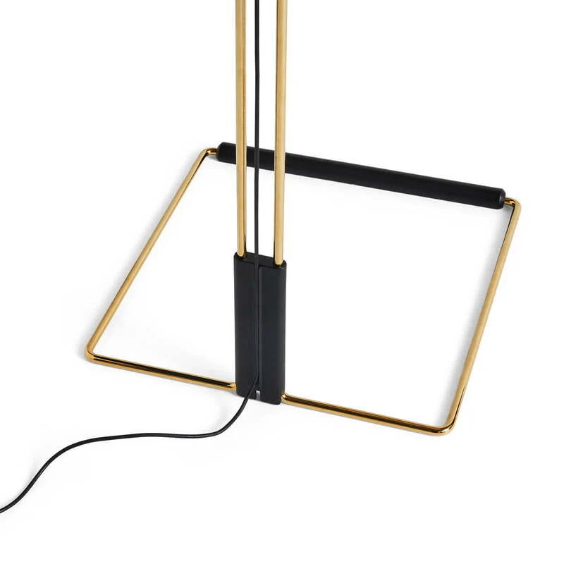 D-Ware HAY Matin Stehleuchte Lampe LED gelb Baumwollschirm Messinggestell DEFEKTWARE