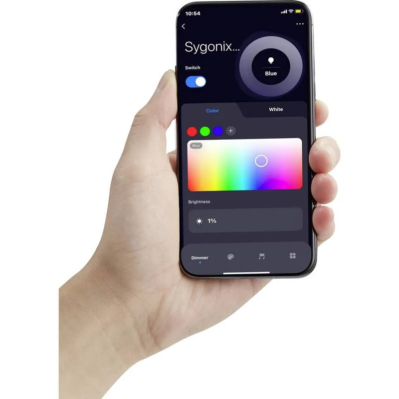 4x B-Ware Sygonix LED Streifen RGB 5m dimmbar App steuerbar Außenleuchte IP44 warmweiß
