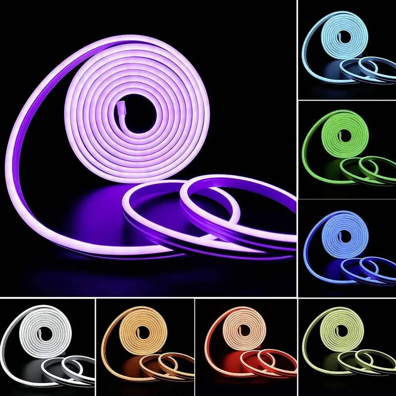 4x B-Ware Sygonix LED Streifen RGB 5m dimmbar App steuerbar Außenleuchte IP44 warmweiß