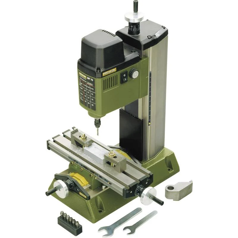 B-Ware PROXXON MICROFRÄSE MF 70 100W 5000-20000/min präzise Vertikalfräse grau