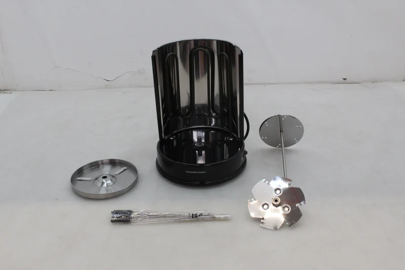 B-Ware GourmetMaxx 05914 Stand Dönergrill 1400 W mit Grillspieß Schwarz Edelstahl