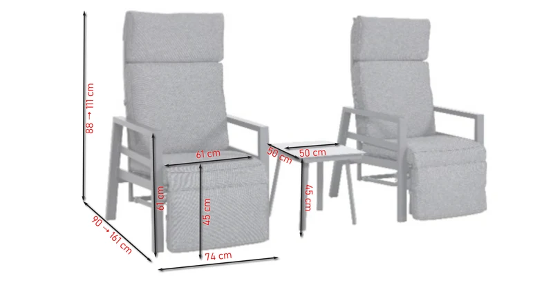 Levi Fauteuil-Set