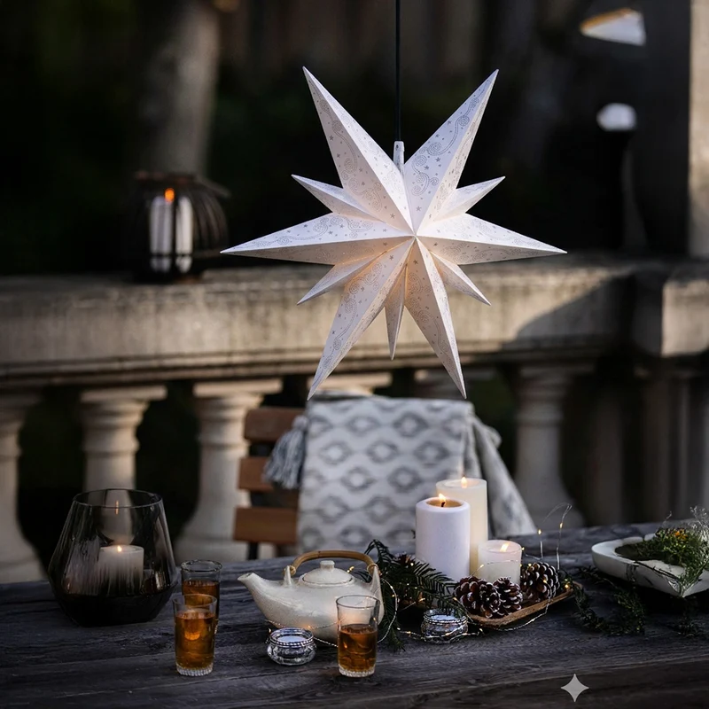 Wetterfester Stern mit LED