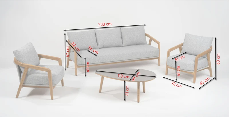 Bella Sofa-Gartenlounge