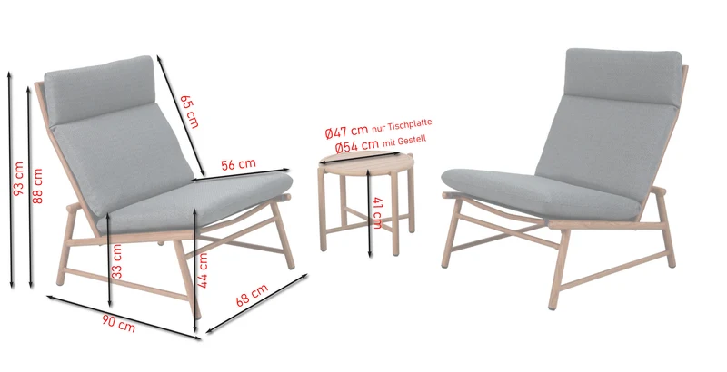 Billie Fauteuil-Set