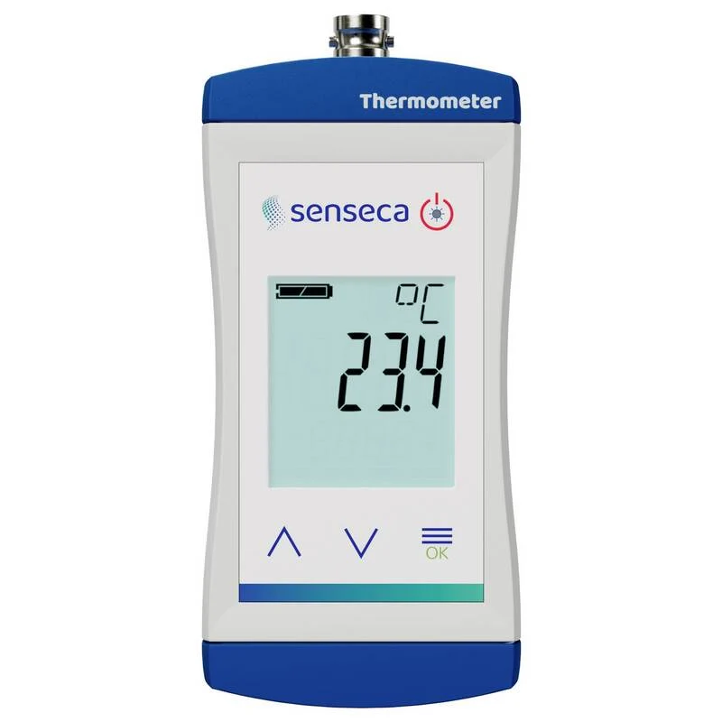 B-Ware Senseca Temperaturmessgerät Thermometer Boden Kompost PT1000 Edelstahl 1000 mm