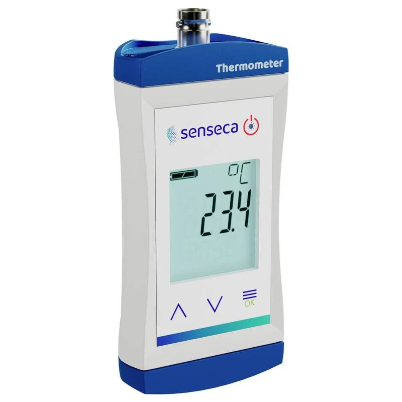 B-Ware Senseca Temperaturmessgerät Thermometer Boden Kompost PT1000 Edelstahl 1000 mm