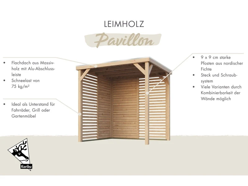 Karibu WM Pavillon Außenküche M