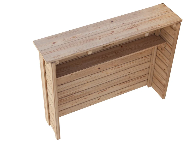 Karibu Holzbar, naturbelassen, 28 mm