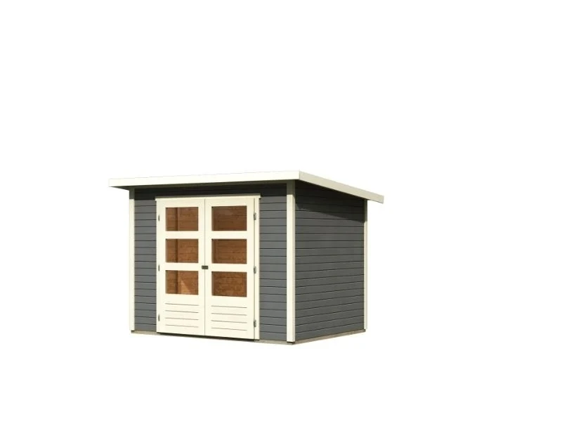 Karibu Gartenhaus Castano, terragrau, 19 mm