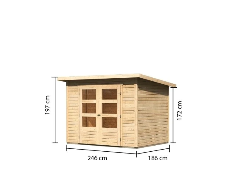 Karibu Gartenhaus Castano, 19 mm
