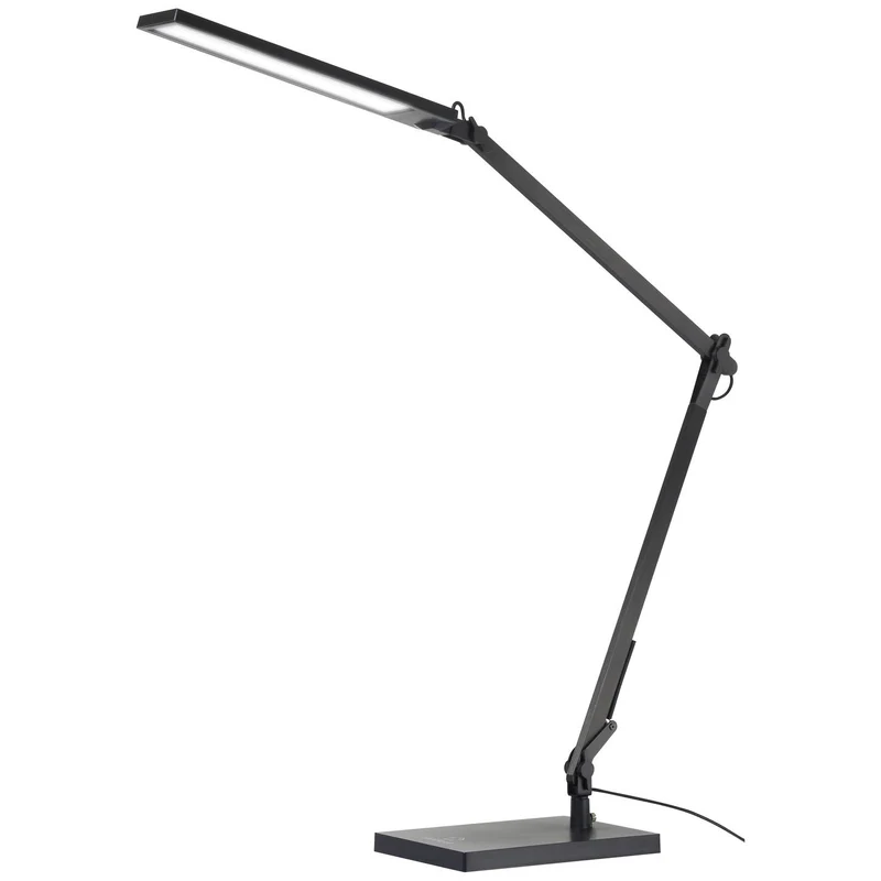 B-Ware RENKFORCE LED Tischleuchte Schreibtischlampe Flexarm Dimmbar Schwarz Kunststoff