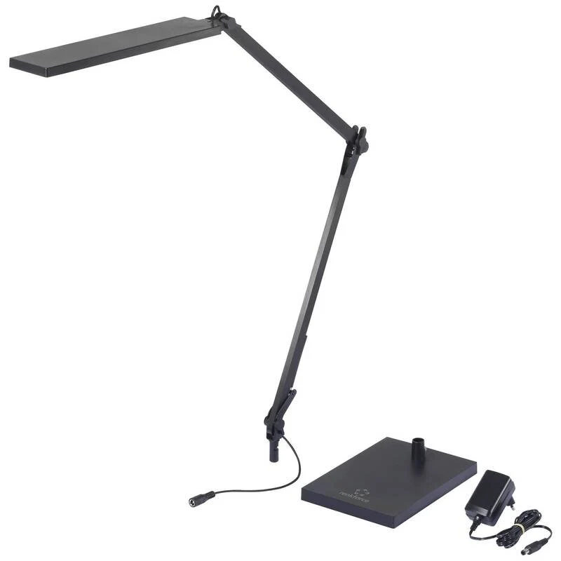 B-Ware RENKFORCE LED Tischleuchte Schreibtischlampe Flexarm Dimmbar Schwarz Kunststoff