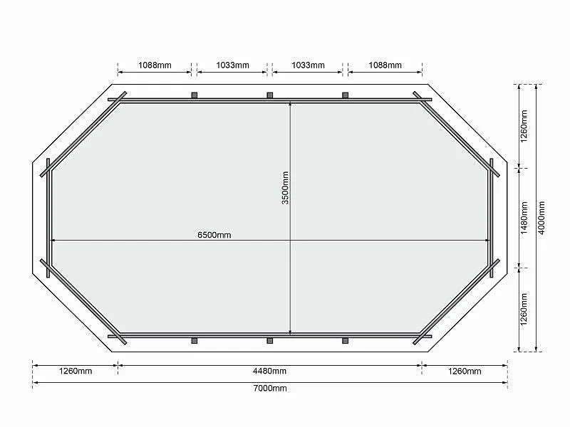 Karibu Pool Modell 5 Variante A