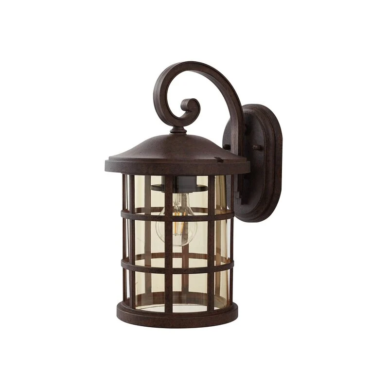 B-Ware Lindby Außenwandlampe Leuchte Außenbeleuchtung Ankea rost amber 37 cm IP23 555
