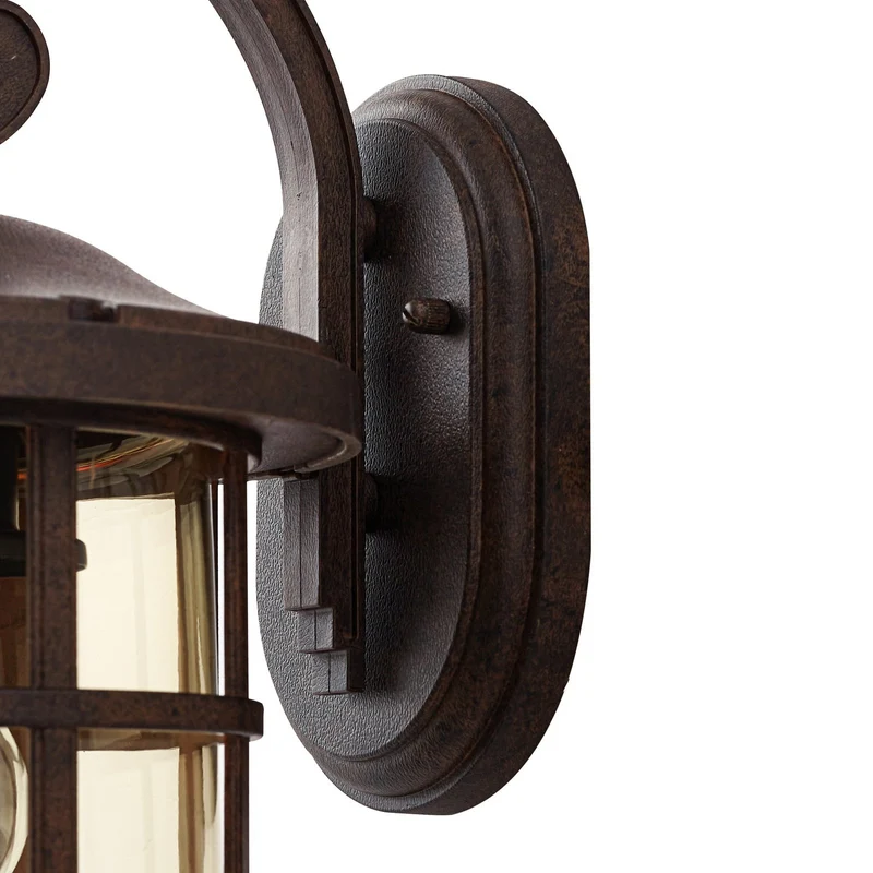 B-Ware Lindby Außenwandlampe Leuchte Außenbeleuchtung Ankea rost amber 37 cm IP23 555