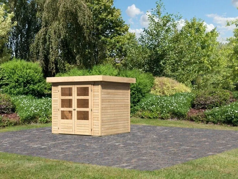 Karibu Gartenhaus Timmo, naturbelassen, 19 mm