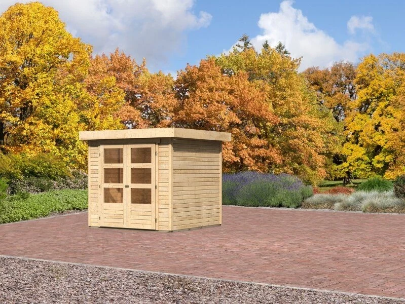 Karibu Gartenhaus Timmo, naturbelassen, 19 mm