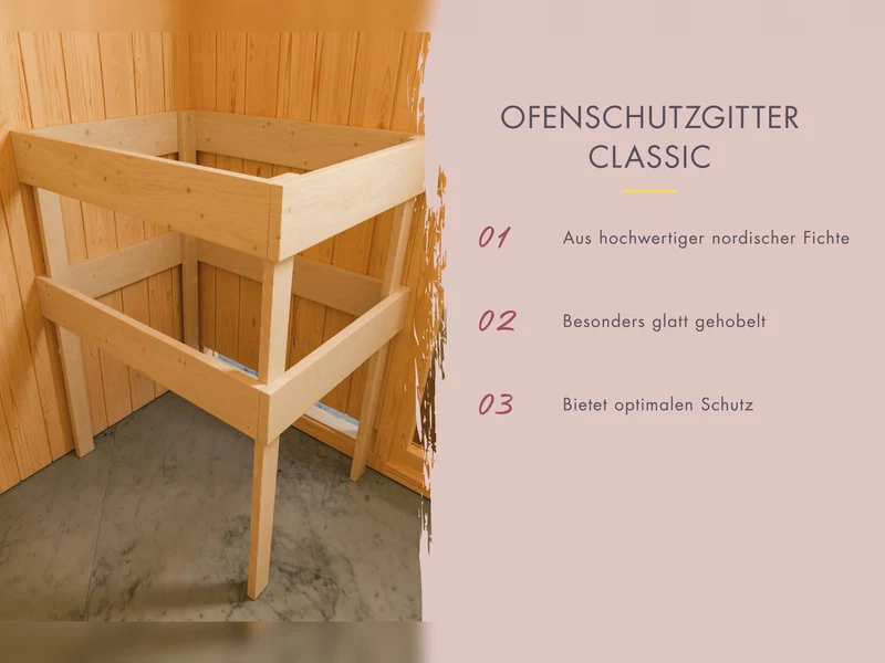 Karibu Saunahaus Mainburg 1 Set B terragrau, inkl. 9 kW Ofen ext. Steuerung HUUM