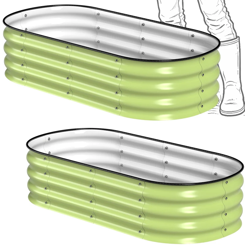 HOFGARTEN QuickGrow Compact, Metall Hochbeet | Beethöhe 28 cm
