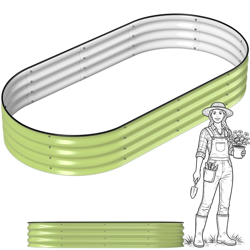 HOFGARTEN QuickGrow Compact, Metall Hochbeet | Beethöhe 28 cm