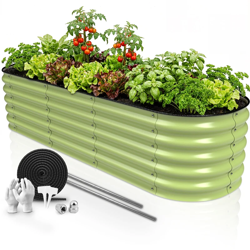 HOFGARTEN QuickGrow, 6-in-1 Metall Hochbeet | 42 cm Beethöhe