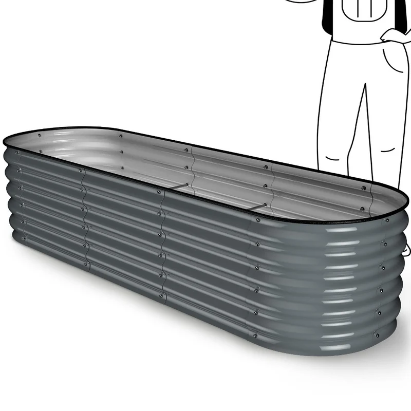 HOFGARTEN QuickGrow, 6-in-1 Metall Hochbeet | 42 cm Beethöhe