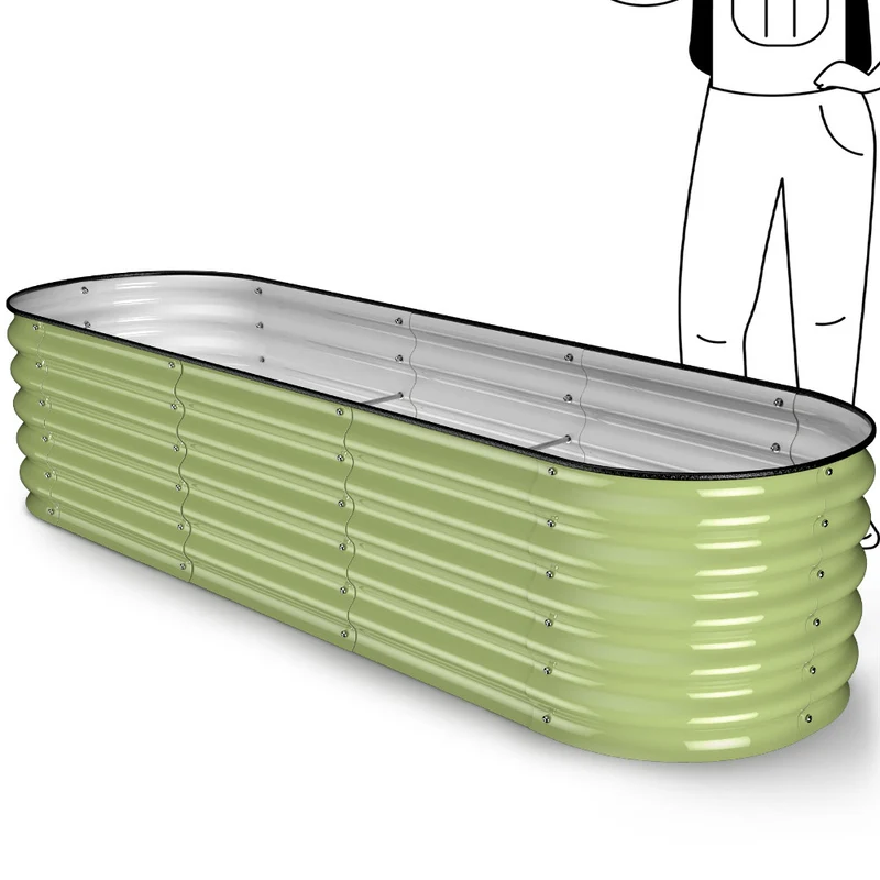 HOFGARTEN QuickGrow, 6-in-1 Metall Hochbeet | 42 cm Beethöhe