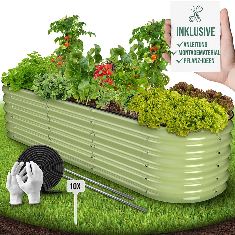 HOFGARTEN QuickGrow, 6-in-1 Metall Hochbeet | 42 cm Beethöhe