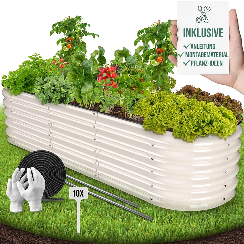 HOFGARTEN QuickGrow, 6-in-1 Metall Hochbeet | 42 cm Beethöhe