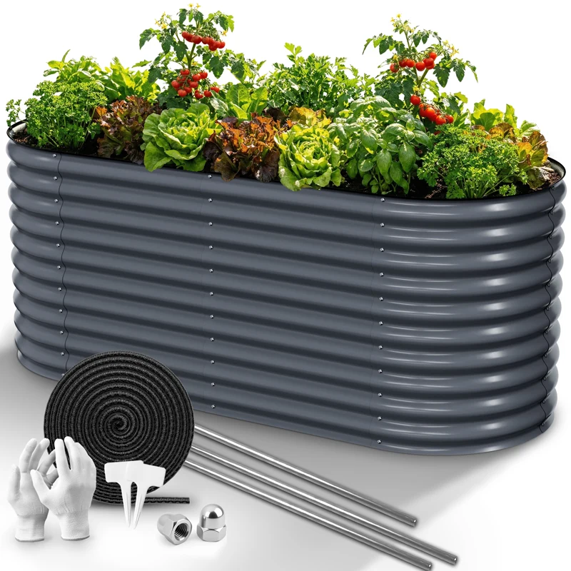 HOFGARTEN QuickGrow XL Metall Hochbeet | 78 cm Beethöhe