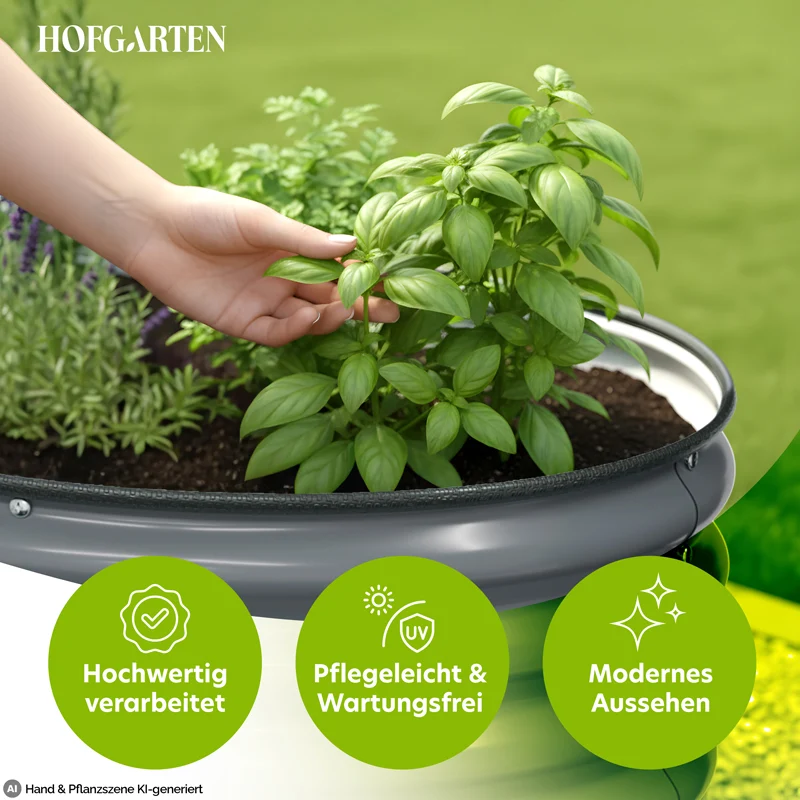 HOFGARTEN QuickGrow XL Metall Hochbeet | 78 cm Beethöhe