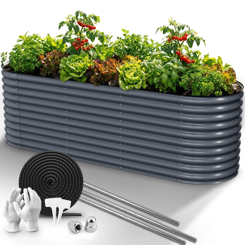 HOFGARTEN QuickGrow XL Metall Hochbeet | 78 cm Beethöhe