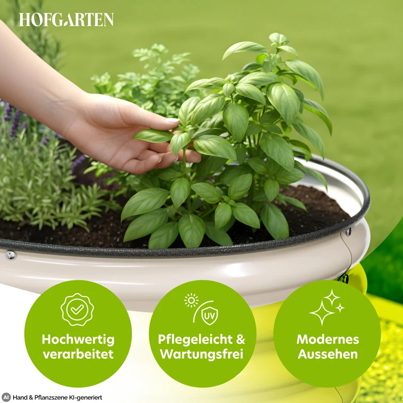 HOFGARTEN QuickGrow XL Metall Hochbeet | 78 cm Beethöhe