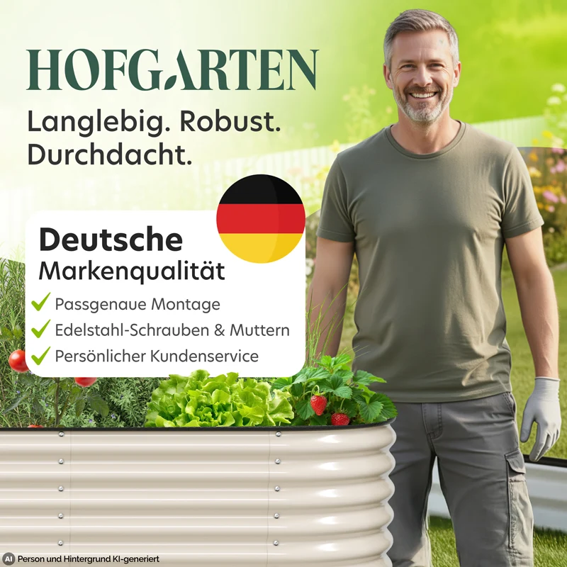 HOFGARTEN QuickGrow XL Metall Hochbeet | 78 cm Beethöhe