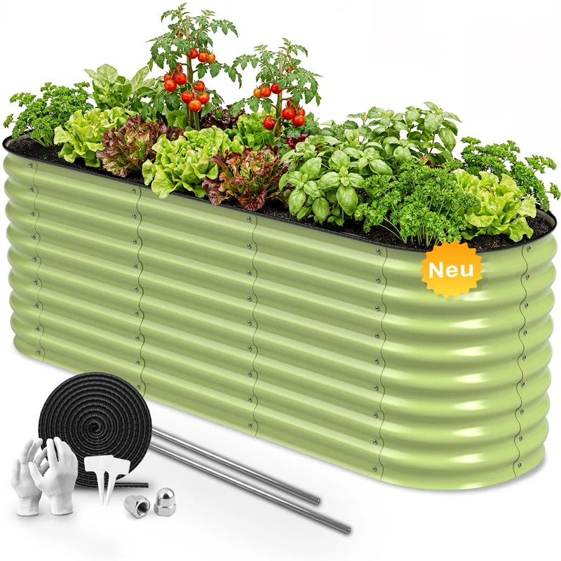 HOFGARTEN QuickGrow Plus, 6-in-1 Metall Hochbeet | 64 cm Beethöhe