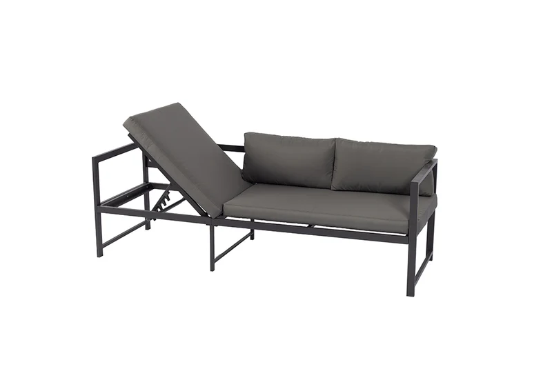 Outdoorlounge mit Liegefunktion, Aluminium