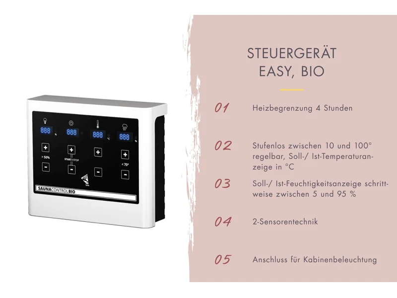 Karibu Hybrid Saunahaus Ares 2, inkl. Anbaudach in anthrazit/anthrazit, inkl. 9 kW Bioofen ext. Steuerung easy