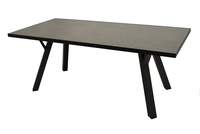 Aluminiumtisch dunkelgrau, Esstisch, Gartentisch