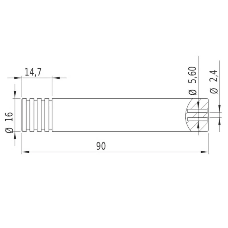 B-Ware LFL532-5-3(16x90)-NT Linienlaser Lasergerät Linienlaser Aluminium 90mm 16mm