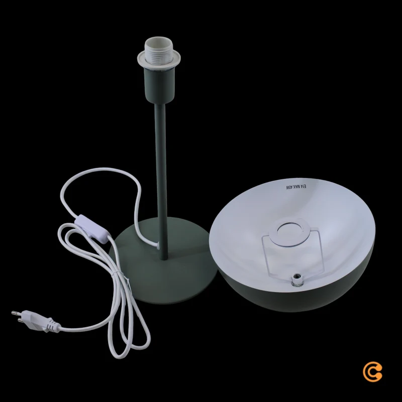 B-Ware Nordlux Tischleuchte Lampe Ellen 20 grün Metall Fassung Schalter Kabel E14 LED