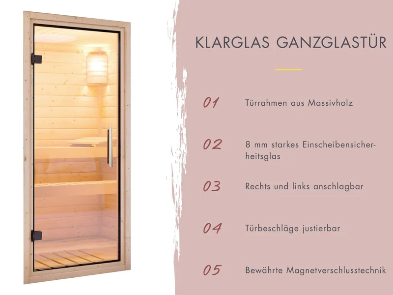 Karibu Hybrid Saunahaus Ares 1, mit Anbaudach in anthrazit/anthrazit, inkl. 9 kW Bioofen ext. Steuerung Wifi HUUM