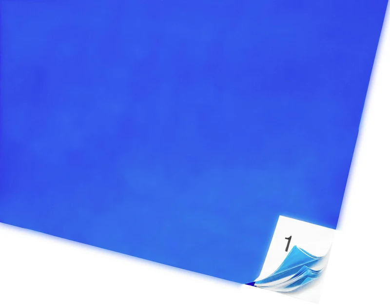 2x B-Ware BJZ Staubbindematte Bodenmatte Staubschutzmatte Blau 1140 mm x 660 mm 2 STÜCK