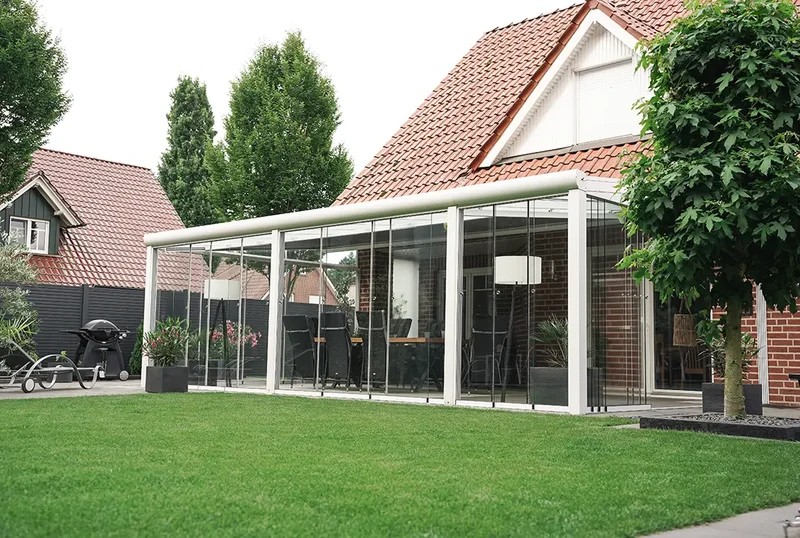 Terrassenüberdachung Aluminium 900x500cm VSG