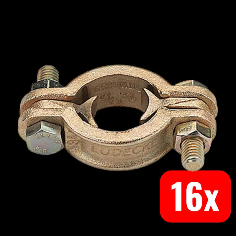 16x B-Ware Lüdecke Schlauchklemme Schelle DIN20039A Temperguss 3/4 19mm AD 16 STÜCK