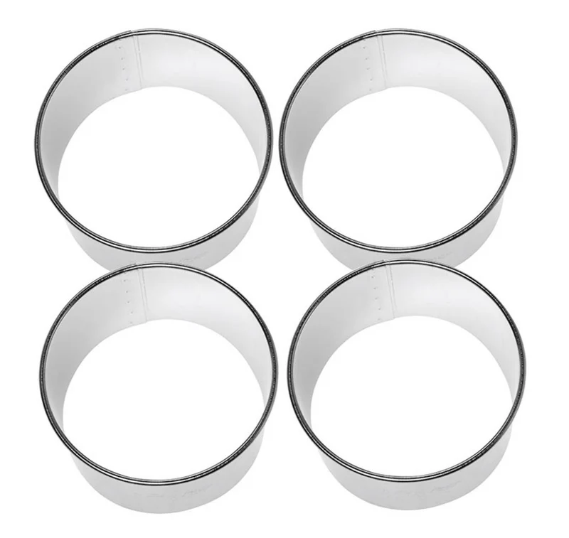 Runde Dessert-Ringe (4er-Set)