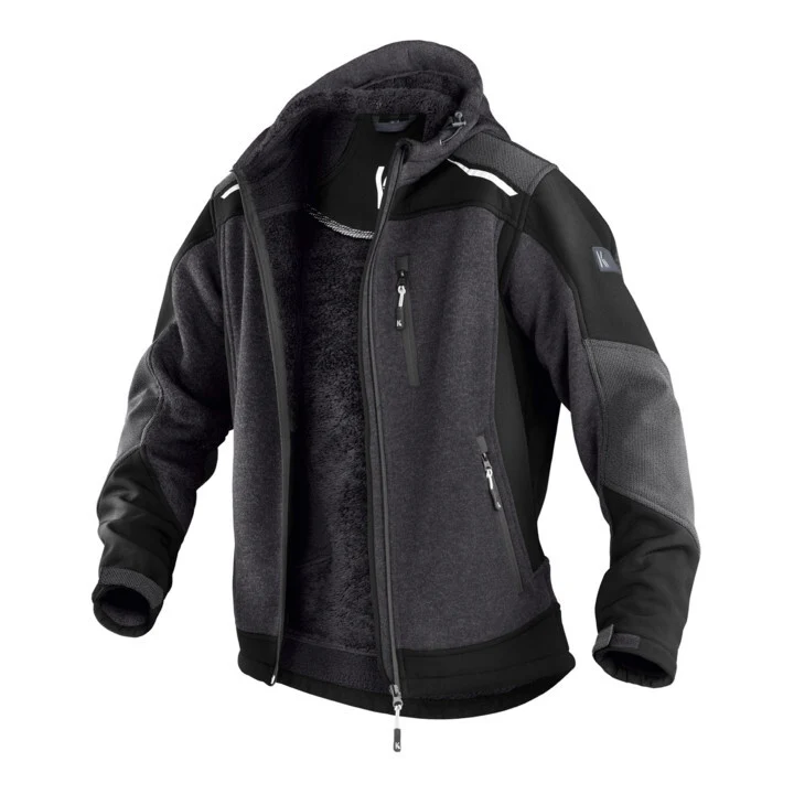 B-Ware Kübler Strickjacke Wetterdress Jacke 1741 dunkelgrau schwarz Größe XXL Polyester